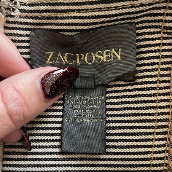 Zac Posen Manor Sweetheart Stripe Dress Size 10 NWT - Picture 8 of 11